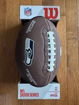 Seattle Seahawks Silver Series Nfl Wilson Leather Football Official Size. Fixed Price $34.99.
