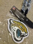 New Nfl Jacksonville Jaguars Fan 34" Black Chain Big Logo Foam. Fixed Price $25.00.