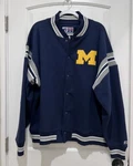 University Of Michigan Wolverines Russell Team Issue Varsity Jacket Sz Xl. Fixed Price $85.00.