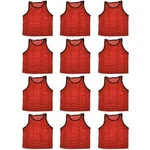 Bluedot Trading Adult Sports Pinnie Scrimmage Training Vest, Red, 12 Pack. Fixed Price $29.95.