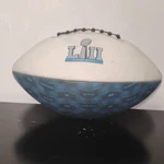 Rawlings Super Bowl Lii Nfl Football White Blue Black Commemorative. Fixed Price $20.00.