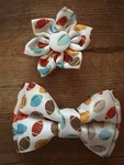 Dog Collar Football Bow Tie And Flower Accessory Attachment Small Adorable!. Fixed Price $11.99.