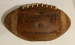 Vtg 80S Official Intercollegiate Rawlings ST-5 Football Game Gen Leather. Fixed Price $54.61.