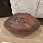 Wilson Nfl Throwback Football Denver Broncos Logo Brown Composite Leather 9". Fixed Price $19.95.