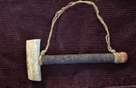 Native American Style 5" Antler Pipe - Leather Wrapped Unsmoked Estate Find. Fixed Price $45.00.
