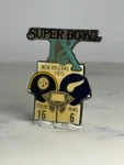 Super Bowl Ix Collector Pin: Enamel Metal Finish - 1975 Football Accessory. Fixed Price $20.99.