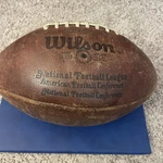 Vintage 1973 Wilson Official Nfl Pete Rozelle Leather Football Made Usa. Fixed Price $35.00.