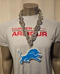 New Nfl Detroit Lions Fan Chain Necklace Foam Free Shipping!!. Fixed Price $29.99.