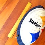 Ty Beanie Ballz Pittsburgh Steelers Plush Football 2014 Throw Pillow Retired 12". Fixed Price $24.95.