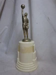Vintage Basketball Trophy Metal Player Topper Bakelite ? Base Classic Award. Fixed Price $26.40.