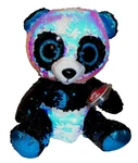 Ty Large Sequins Plush Flippables Bamboo Panda Bear Medium 9" Beanie Boos Mwmts. Fixed Price $29.90.