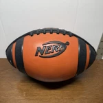 Nerf Pro Weather Blitz Football Orange Black 2008 Hasbro Textured Grip Toy. Fixed Price $24.99.
