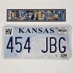 Kansas License Plate Free Ks 454 Big Block Chevy Tag Jbg. Fixed Price $16.99.