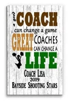 Personalized Gift Plaque - Custom Wood Award For Cheerleading Coache. Fixed Price $44.99.