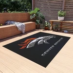 Denver Broncos Logo Outdoor Rug Nfl Team Porch Mat. Fixed Price $261.67.