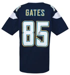 Antonio Gates (chargers) Signed Navy Custom Jersey - (schwartz Sports Coa). Fixed Price $164.25.