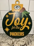 Green Bay Packers Wood Plaque Foco Forever Collectors Nfl Joy Holiday Christmas. Fixed Price $7.57.