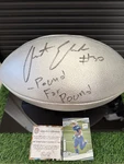 Austin Ekeler Signed Metallic "the Duke" Nfl Inscribed "pound For Pound". Fixed Price $100.00.