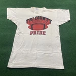 Vintage 70S Champion Blue Bar Shirt Mens White Football Water Print Cotton Usa. Fixed Price $99.99.