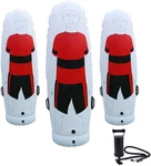 Red Soccer Inflatable Dummy Set Free Kicks Air Mannequin Wall Training. Fixed Price $143.99.