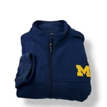 Russell Athletic Michigan Wolverines Full Zip Fleece Jacket Men's Large Blue Med. Fixed Price $45.61.
