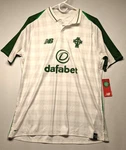 Celtic Fc Away 2018-19 New Balance Men Medium White & Green Checkers Jersey. Fixed Price $58.83.