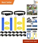 Football Belt Set 2PCS Adjustable Flags For Youth And Adults Sport. Fixed Price $53.98.