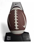 Nike Spin Youth Football Size 12-14 Brown Rubber Grip Tackysurface New. Fixed Price $18.99.