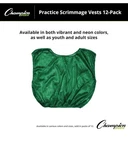 Champion Scrimmage Practice Vest Mesh Green Pack Of 12 New In Bag Reversible. Fixed Price $15.00.