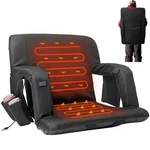 Mophoto 21" Heated Stadium Seats For Bleachers With Back Support Wide Cushion. Fixed Price $59.98.