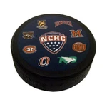 2016-17 Nchc All 8 Team Logo Navy Front Puck Umd Bulldogs North Dakota Hawks #L1. Fixed Price $39.99.