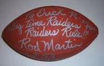 Rod Martin Oakland Raiders Sb Xv,xvii Champs Deceased Rare W/coa Signed Football. Fixed Price $150.00.