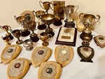 28X Silver Trophy Vintage Unengraved & Cups Epns Award Trophies. Fixed Price $211.51.