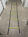 Nike Sparq Speed Agility Training Ladder 6 Rung With Carrying Bag, Black/yellow. Fixed Price $39.99.