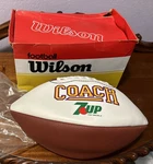 Wilson Leather Football Coach Promo 7UP Logo Nfl Ncaa Collectible New In Box. Fixed Price $47.59.
