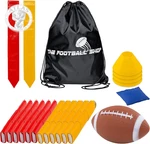 Football Set For 12 Players - Includes Durable Belts And Flags, Cones,. Fixed Price $30.66.