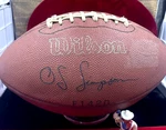 Oj Simpson Signature Football F1420 Wilson 1970'S Nfl Player/actor/........ Fixed Price $39.95.
