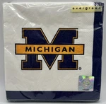 Michigan Wolverines Ncaa College Football Sports Party Paper Luncheon Napkins. Fixed Price $9.99.