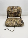 Wise Wetlands Camo 20 3/4" X 17 16 1/2" Folding Fishing Seat Boat. Fixed Price $159.96.
