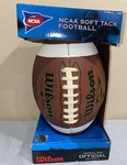2009 Wilson Ncaa Soft Tack Football Official Size Ages 14 And Up (totelll). Fixed Price $24.99.