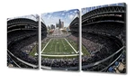 3 Panel American Football Canvas Wall Art Centurylink Field Prints Seahawks Nfl. Fixed Price $50.00.
