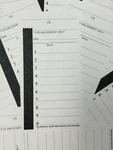 10 Line Football Sports Strip Cards. Full Size. Pool Pack Of 50. Baseball,. Fixed Price $20.99.
