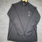 Adidas Undefeated 1/4 Zip Pullover Mens Large Black Training Performance Top. Fixed Price $29.99.