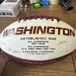 Washington Football Team Rawlings Jarden Sports Nfl Signature Autograph. Fixed Price $27.99.