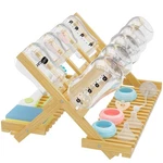 Dsvenroly Baby Bottle Drying Rack Foldable Vertical Milk And Accessori.... Fixed Price $41.00.