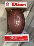 Hines Ward Autographed Nfl Wilson Football Pittsburgh Steelers. Fixed Price $80.00.