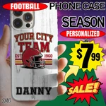 College Football Fan Phone Case, Personalized Flexi Cover, Custom Gift For Team. Fixed Price $19.99.