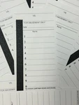 10 Line Football Sports Strip Cards. Full Size. Pool Pack Of 50. Small. Fixed Price $21.32.