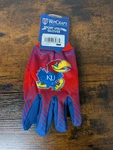 Kansas Jayhawks Gloves Two Tone Style Adult Size Fan Gear Wincraft New Nwt. Fixed Price $13.59.