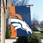 Denver Broncos 2'X3' Bold Logo Nfl Licensed Banner - Free Shipping. Fixed Price $17.99.